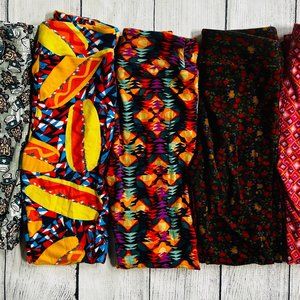 Lularoe Girls Leggings Size L/XL Bundle of 5